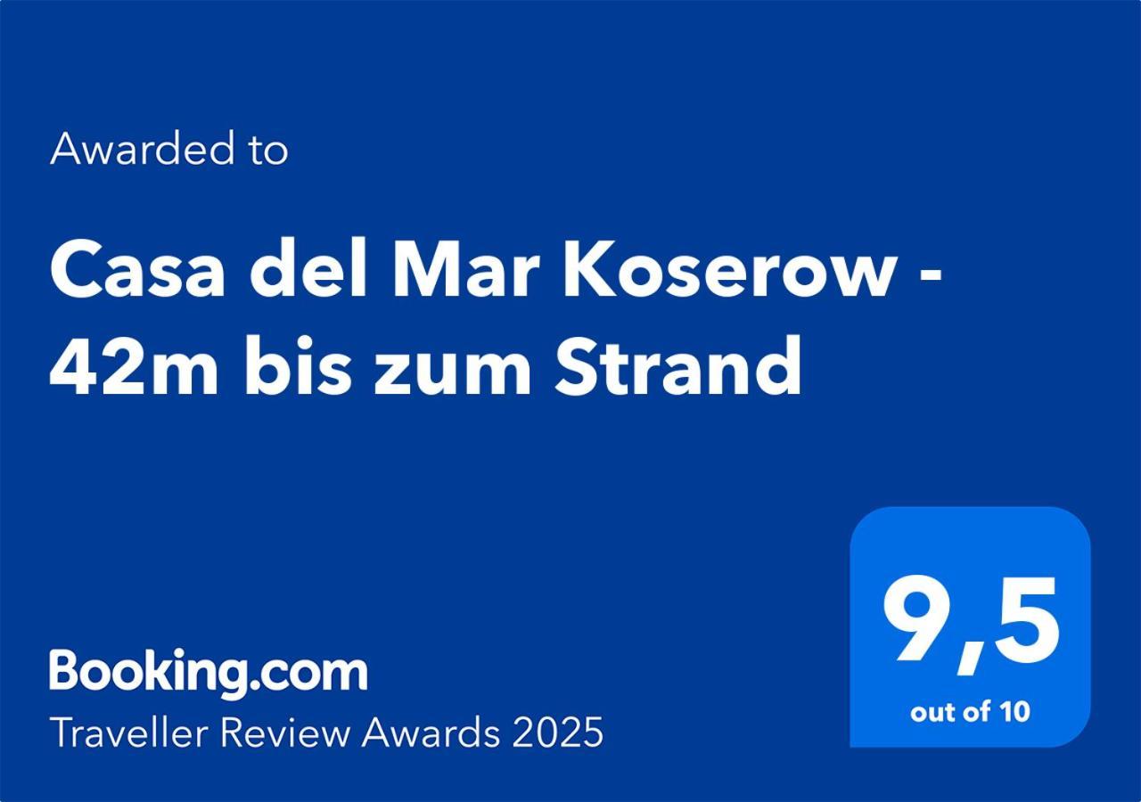Fewo Am Strand In Koserow - Casa Del Mar - 42M Bis Zum Strand Esterno foto